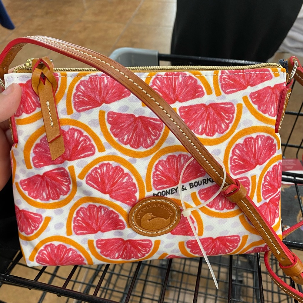 NWT Dooney & Bourke Grapefruit Crossbody Purse